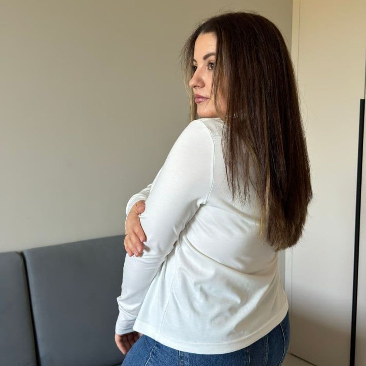 Купить Водолазка белая вискоза