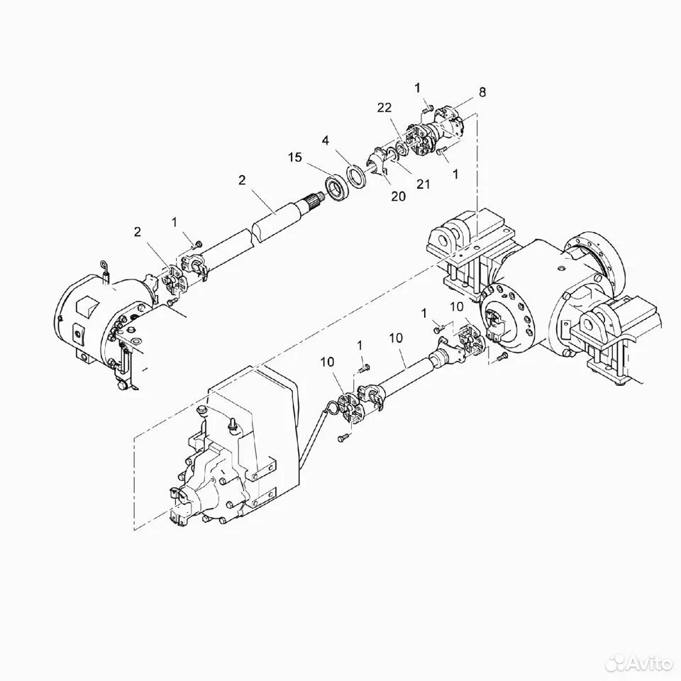 Купить Карданный вал 5193979 Komatsu Forest