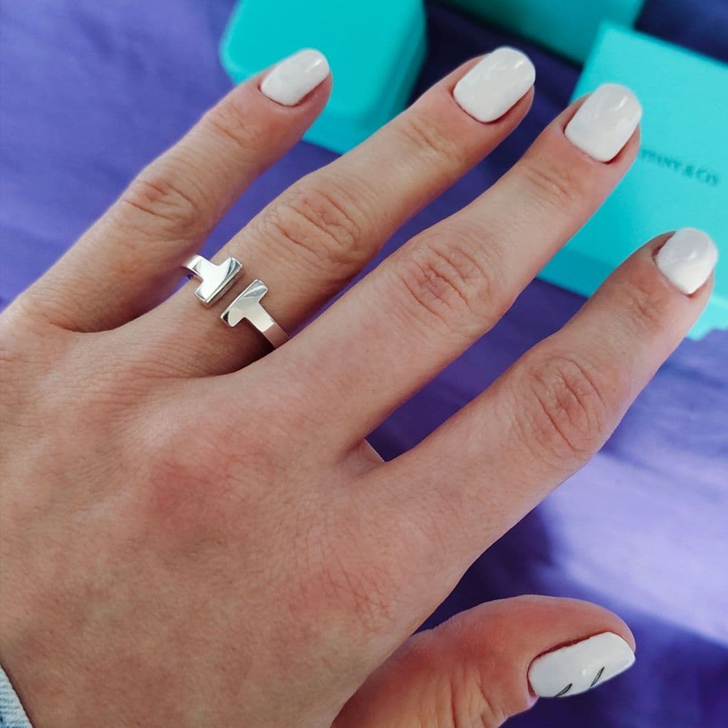 Купить Кольцо Tiffany T square серебряное