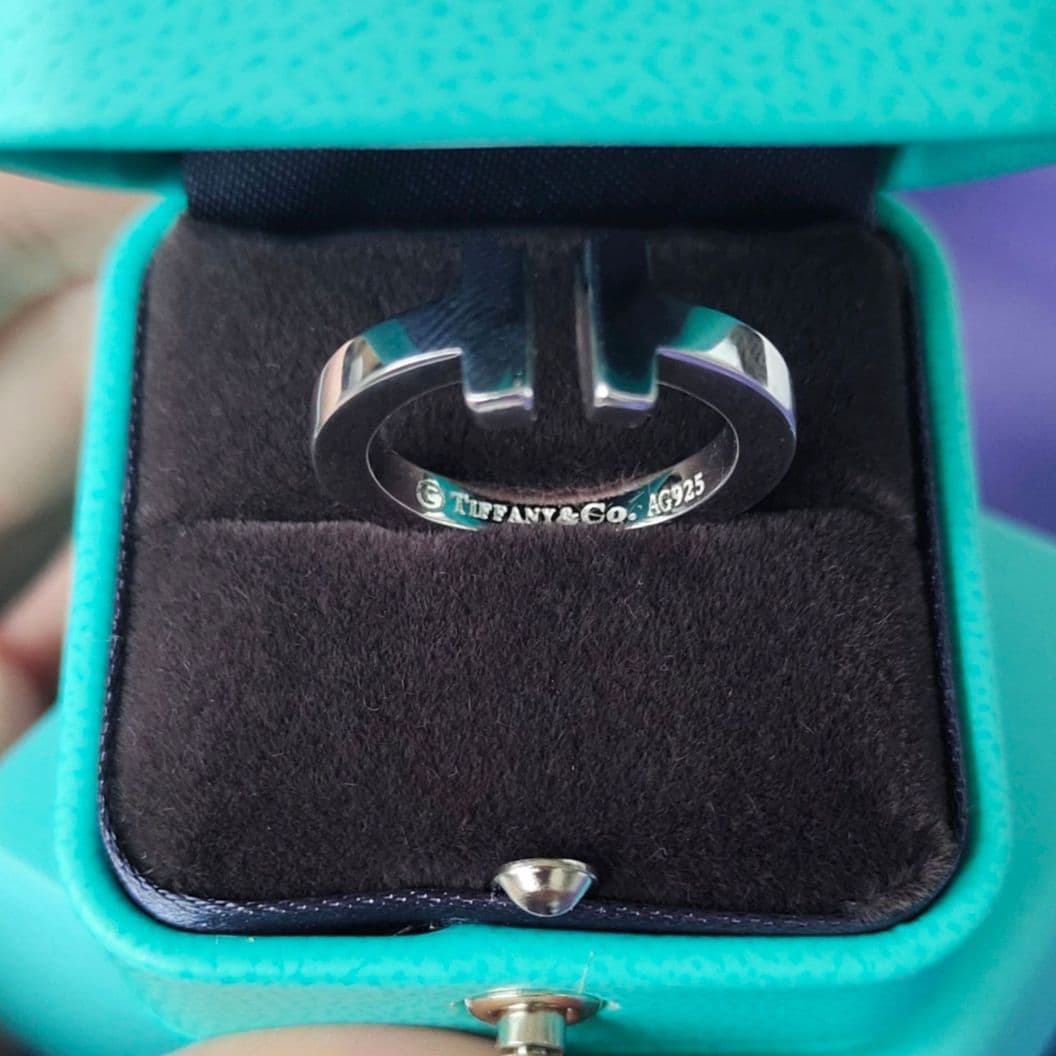 Купить Кольцо Tiffany T square серебряное