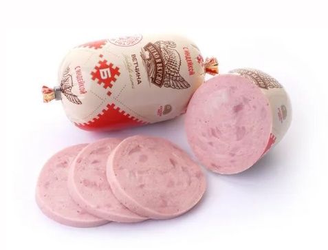 Купить Ветчина "Нежная с индейкой" вареная Брестский МК