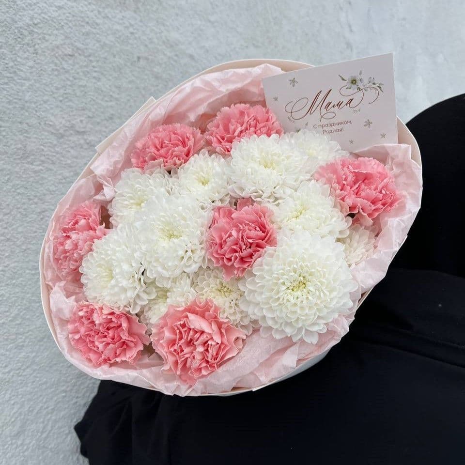 Купить Микс из кустовых хризантем и диантусов
