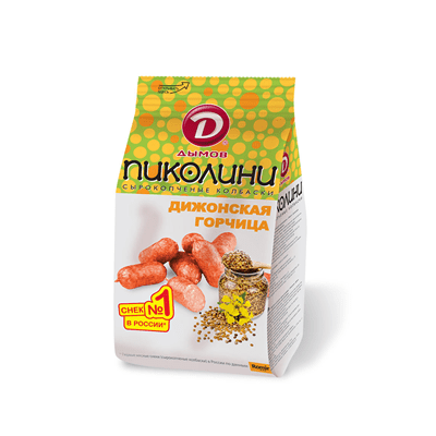 Купить ДЫМОВ ПИКОЛИНИ КОЛБАСКИ ДИЖОНСКАЯ ГОРЧИЦА 50 Г. доставка продуктов тюмень . доставка продуктов в тюмени . доставка фруктов тюмень . доставка фр