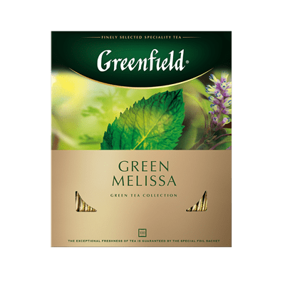 Купить GREENFIELD ЧАЙ ЗЕЛЕНЫЙ GREEN MELISSA 100 ШТ. X 2 Г. доставка продуктов Тюмень . доставка продуктов в Тюмени . доставка фруктов Тюмень . доставк
