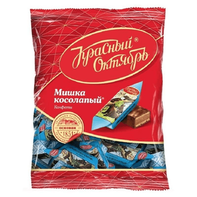 Купить КРАСНЫЙ ОКТЯБРЬ КОНФЕТЫ ШОКОЛАДНЫЕ МИШКА КОСОЛАПЫЙ 500 Г. доставка продуктов Тюмень . доставка продуктов в Тюмени . доставка фруктов Тюмень . д