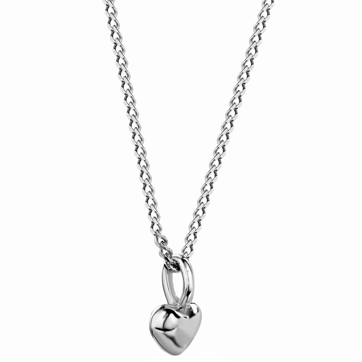 Купить LOVE ALWAYS WINS Колье с маленьким сердцем, платинирование