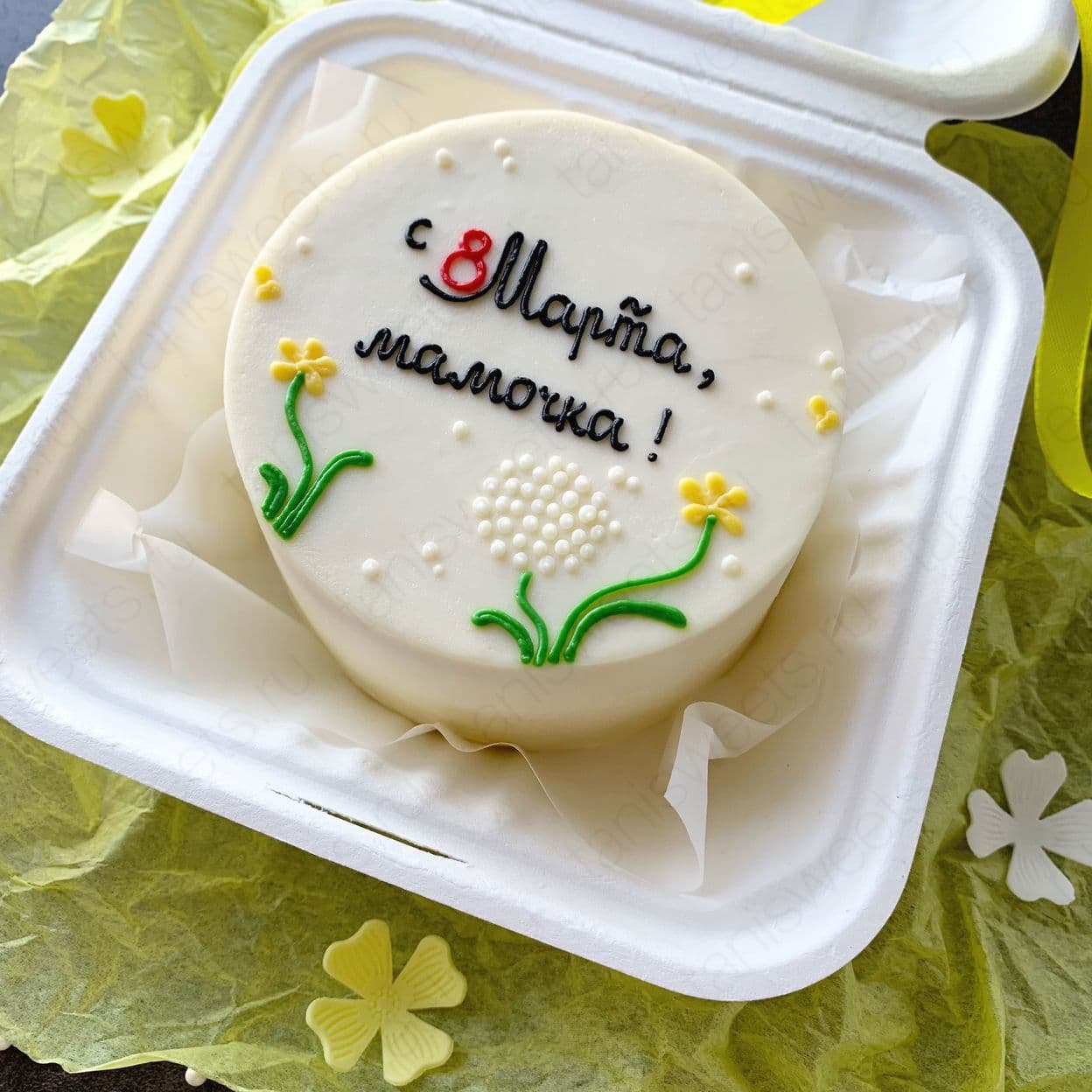Купить Бенто-торт «с 8 Марта, мамочка!»
