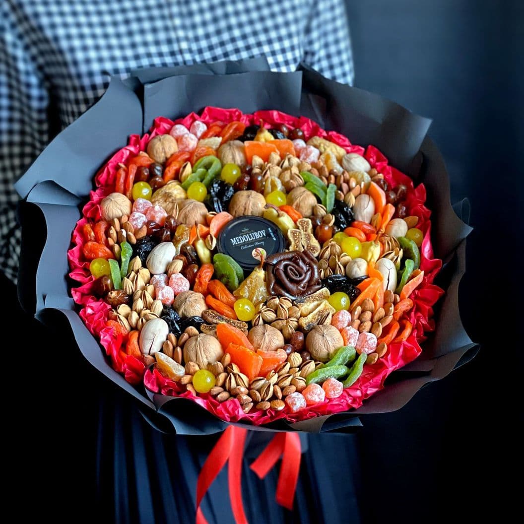 Купить Букет сухофрукты и орехи арт. 506