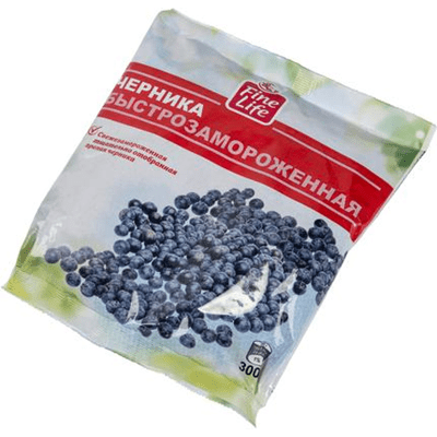 Купить ЧЕРНИКА FINE LIFE БЫСТРОЗАМОРОЖ. 300Г. доставка продуктов тюмень . доставка продуктов в тюмени . доставка фруктов тюмень . доставка фруктов в т