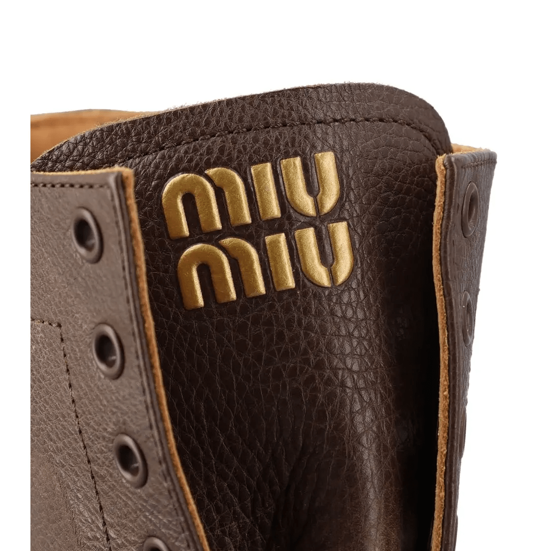 Купить Miu Miu Кожаные Ботинки