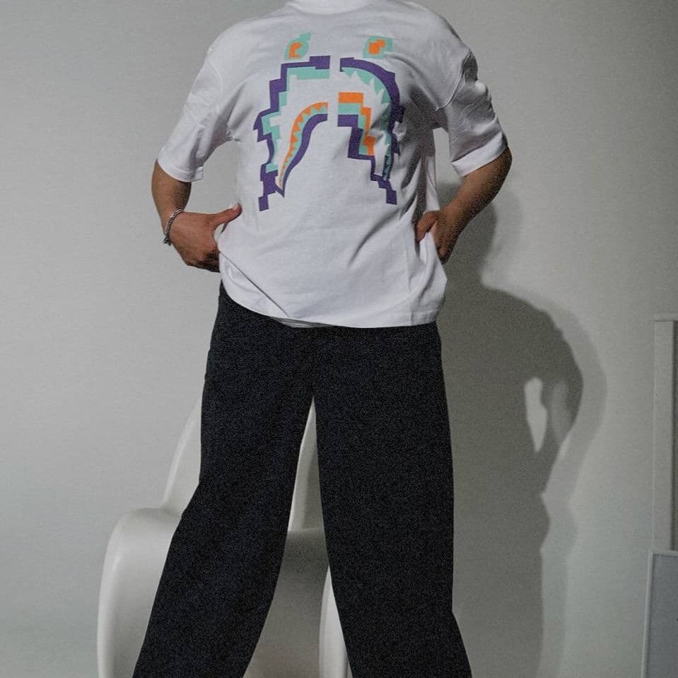 Купить Футболка Bape, White Pixel