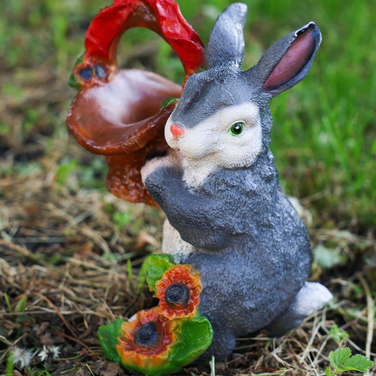Купить Зайчик с Корзиной Кашпо