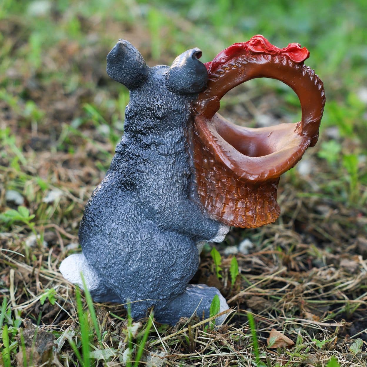 Купить Зайчик с Корзиной Кашпо