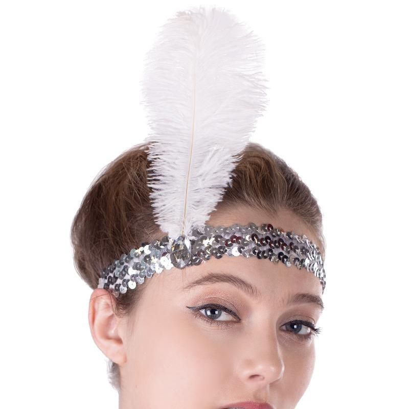 Купить Повязка на голову с пером