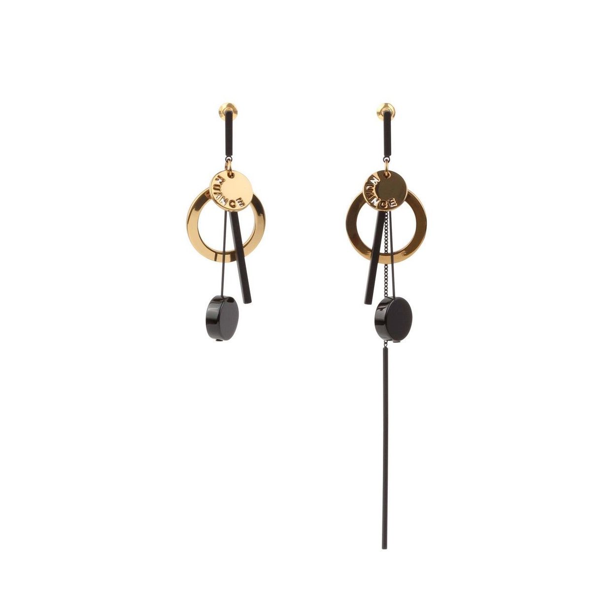 Купить Серьги Nuance, асимметричные, со стержнями, подвесками и цепью