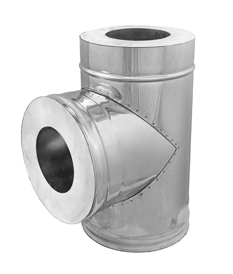 Купить Тройник изолированный 90°, оцинк.сталь окрашенная RAL (цвет), 25мм