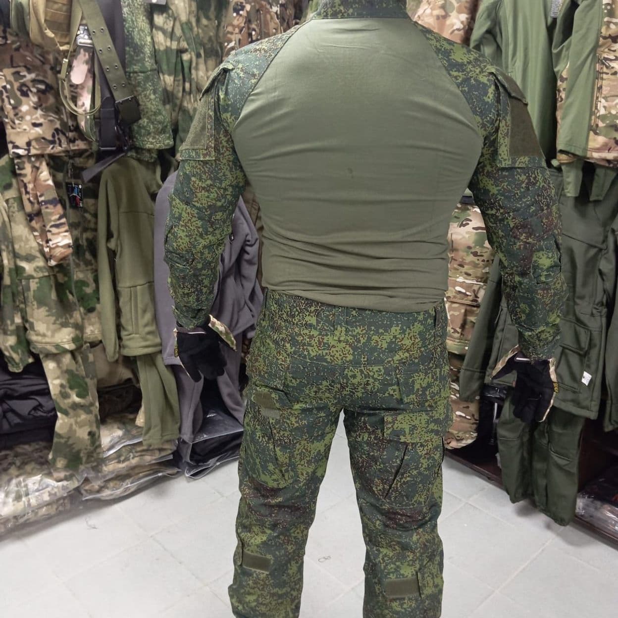 Купить летний боевой костюм зеленый пиксель