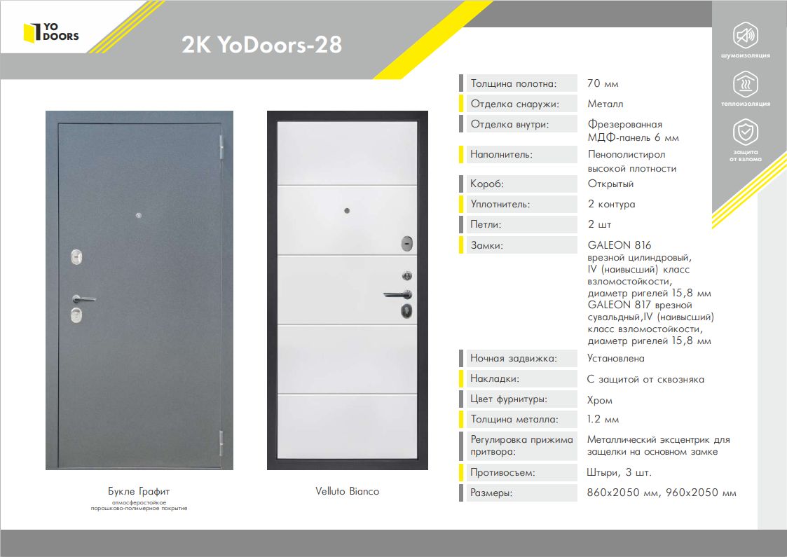 Купить Дверь входная "Модель 28", Yo Doors