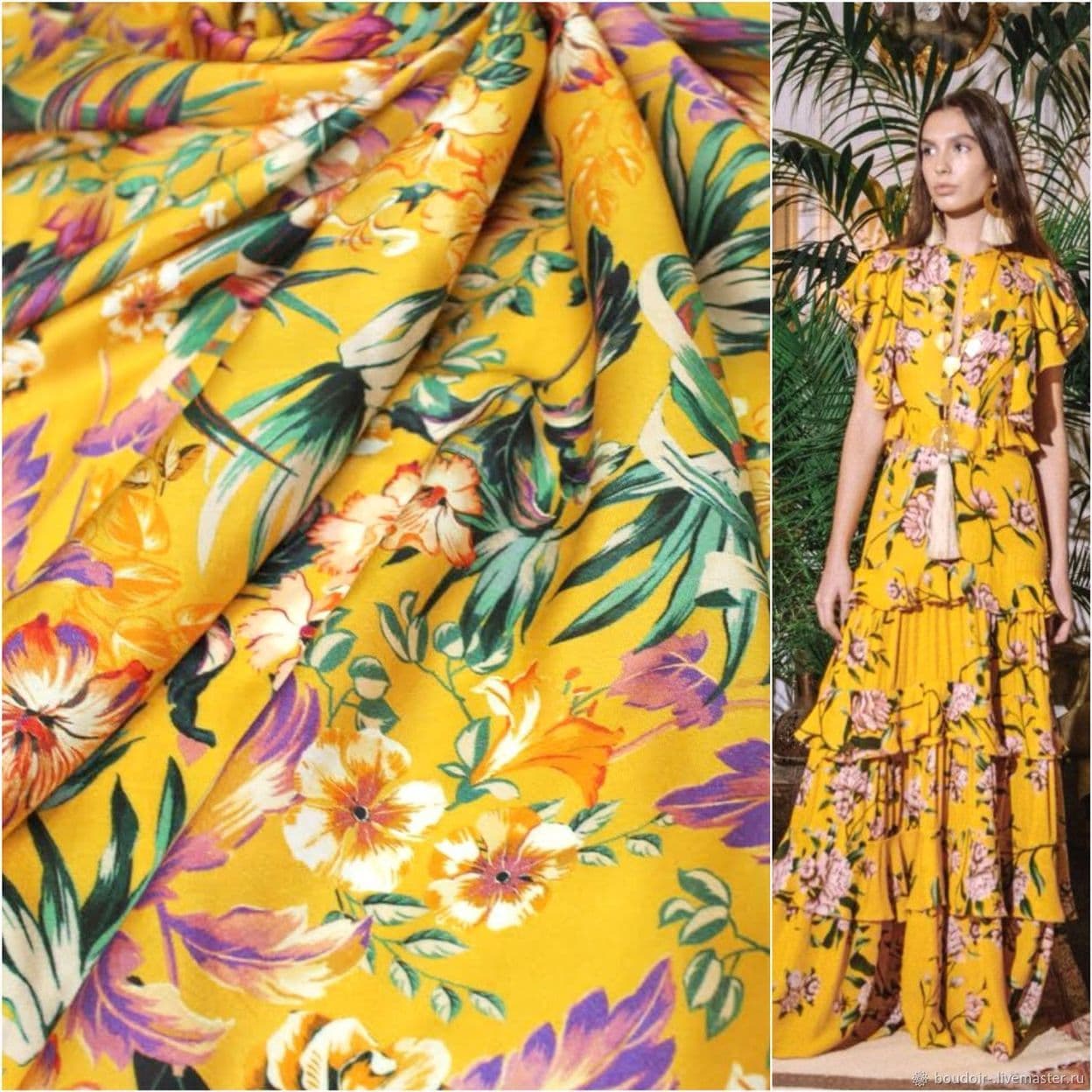 Купить ткань натуральный шёлк с вискозой Dolce&Gabbana