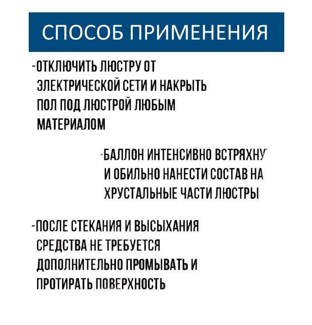 Купить Средство для чистки хрустальных изделий и люстр - 1 шт