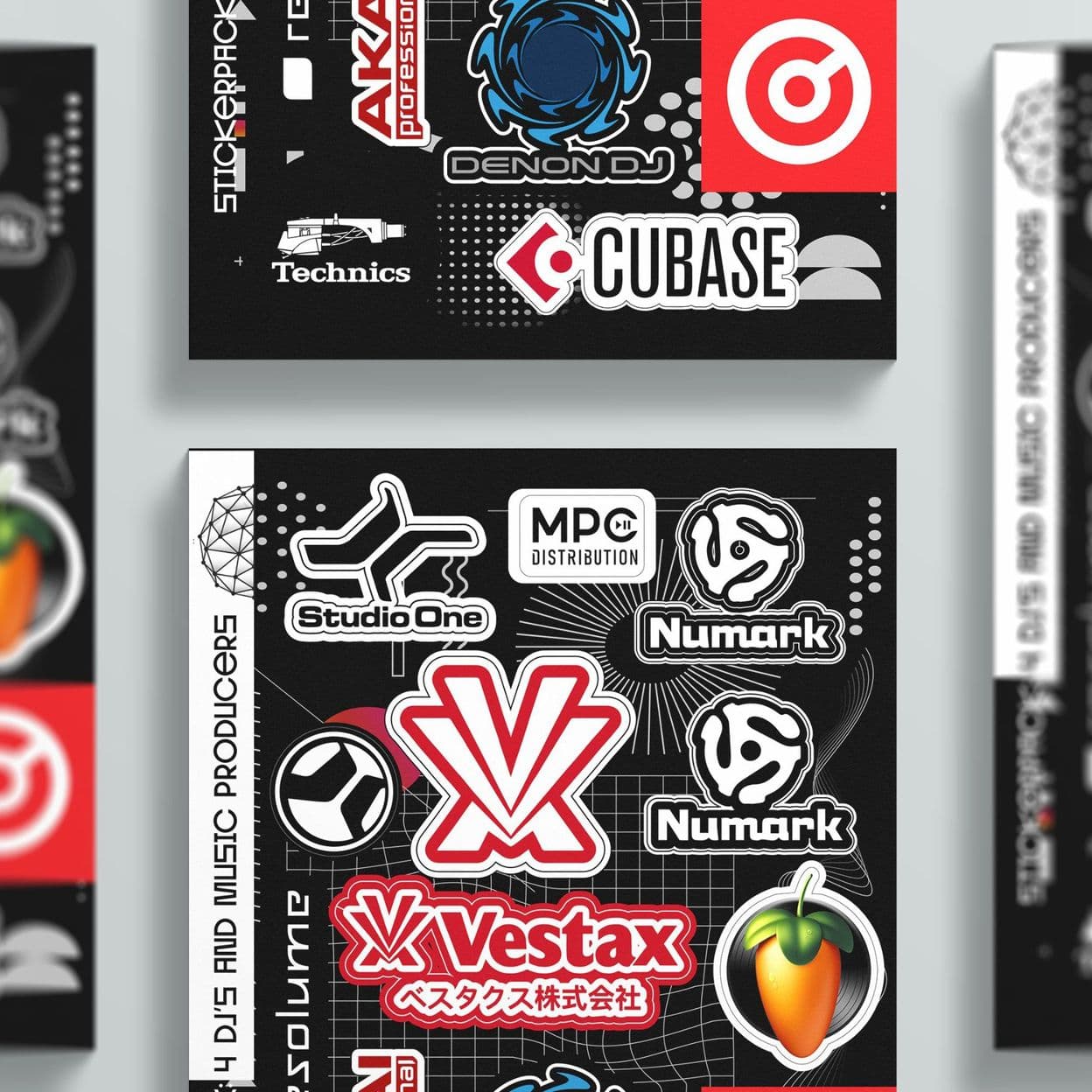 Купить Набор стикеров DJ & PRODUCER Stickerpack - наклейки посвященные инструментам электронной музыки