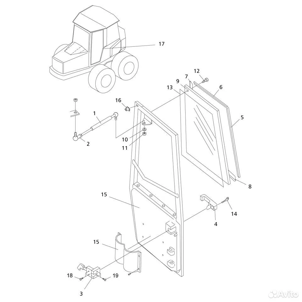 Купить Стекло 5038619 Komatsu Forest