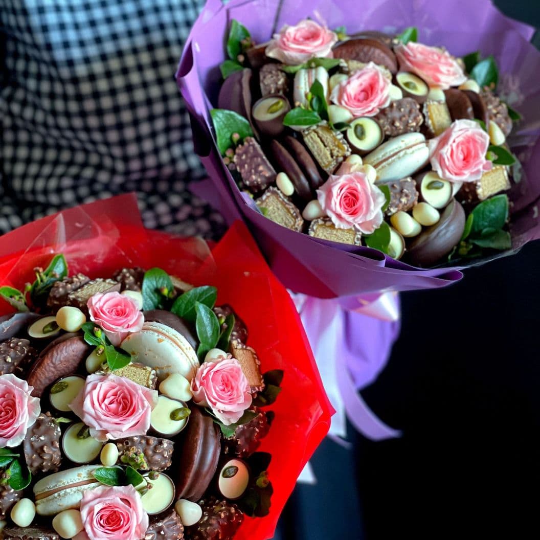 Купить Букет из конфет и цветов арт. 514