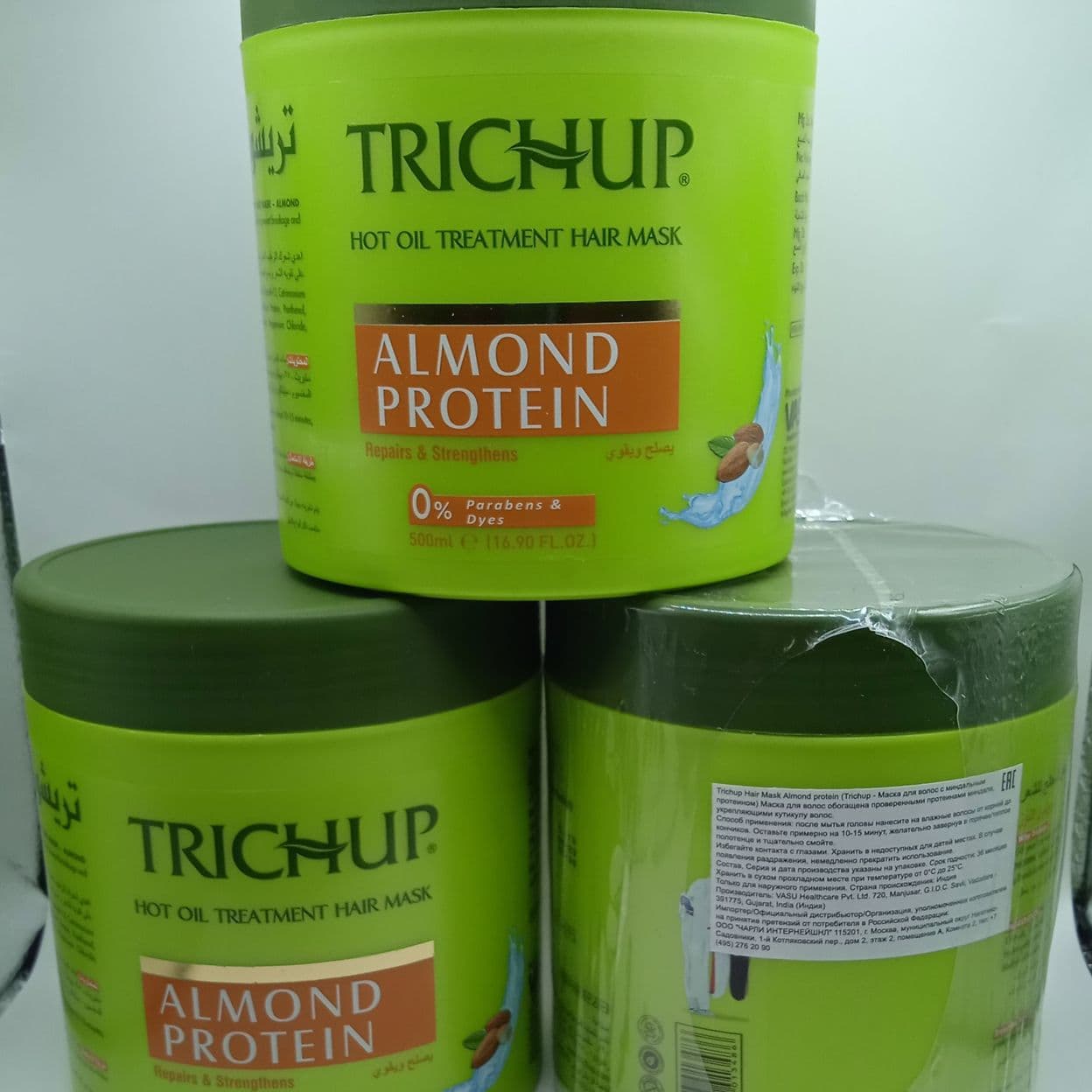 Купить Тричап Маска для волос Trichup с Миндальным протеином (Almond Protein) 500 мл. (Оригинал)