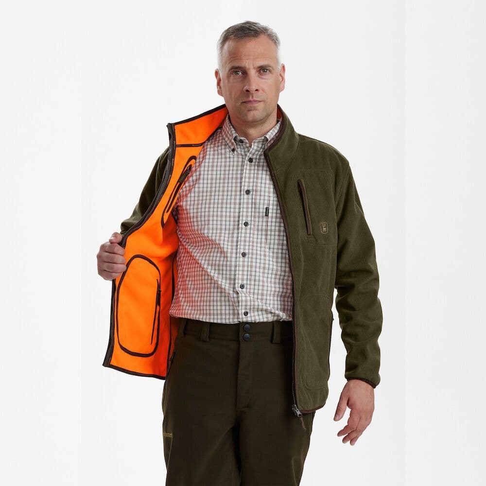 Купить Куртка Gamekeeper Bonded Fleece Reversible (371/669 Graphite Green/Orange)