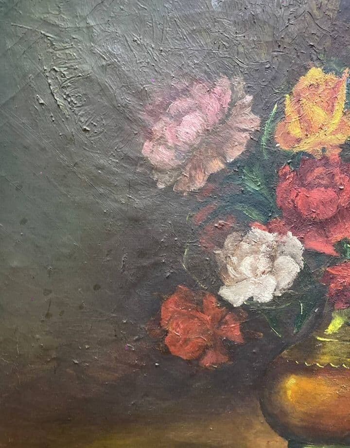 Купить Старинная картина с цветами