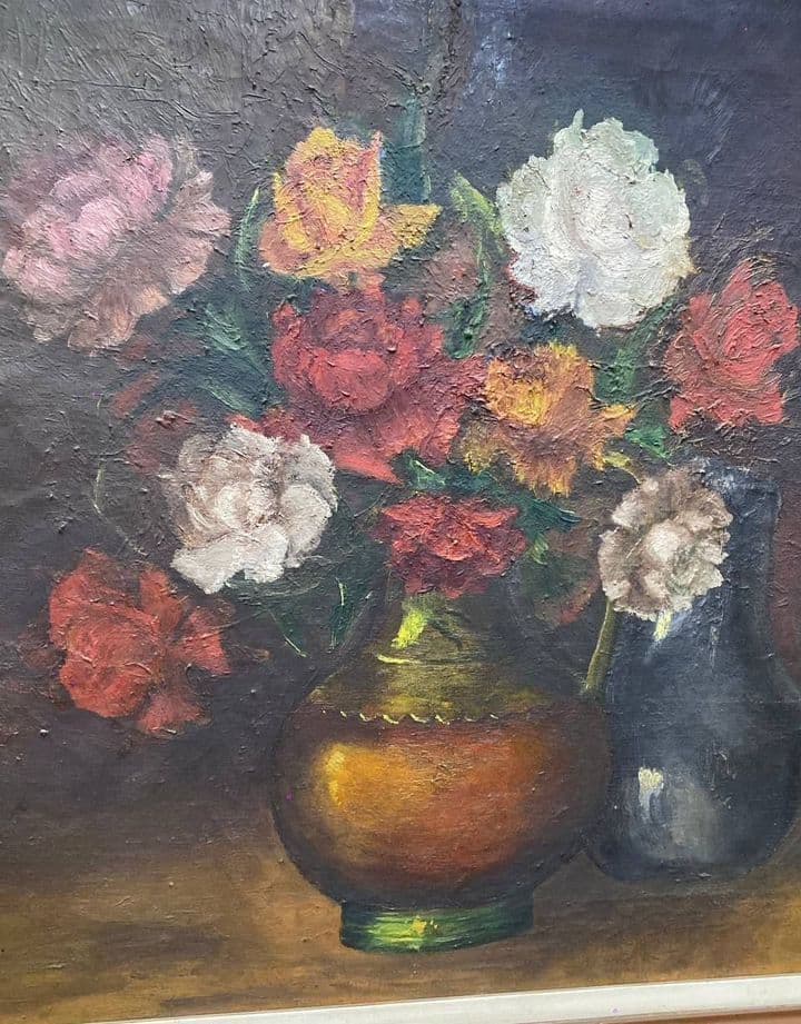 Купить Старинная картина с цветами