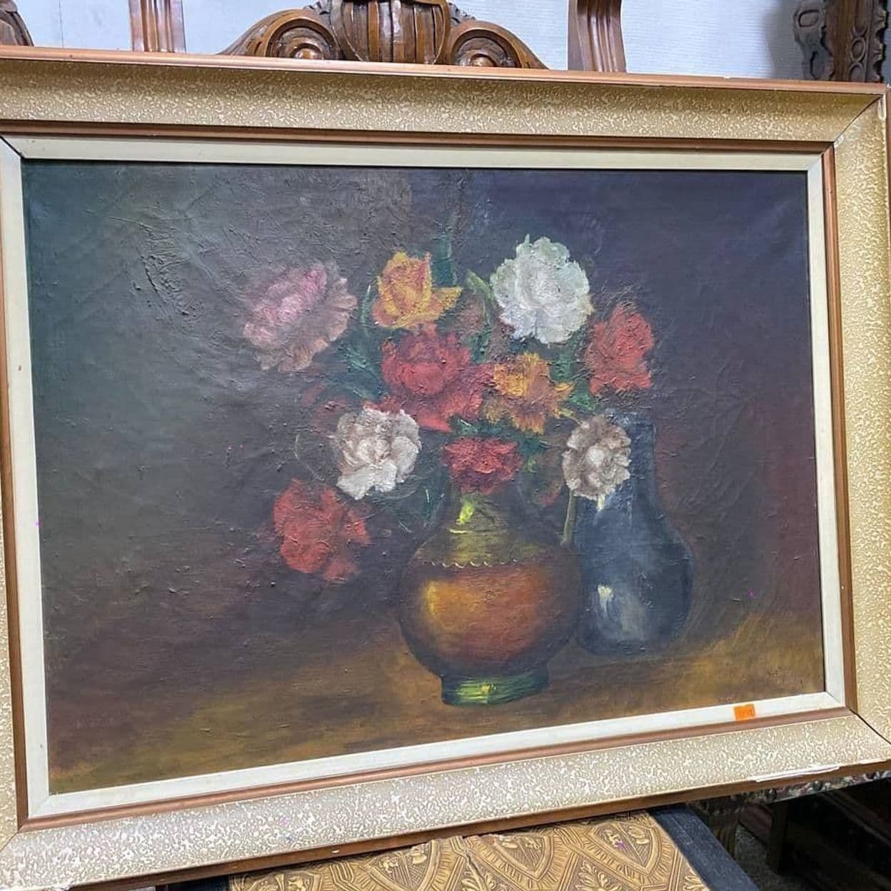 Купить Старинная картина с цветами