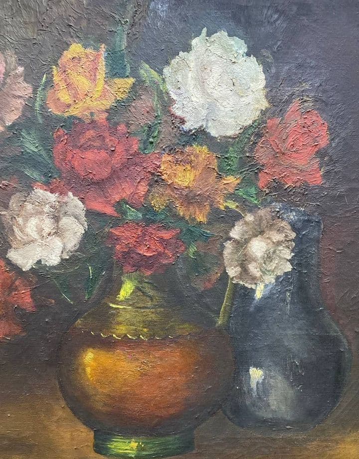 Купить Старинная картина с цветами