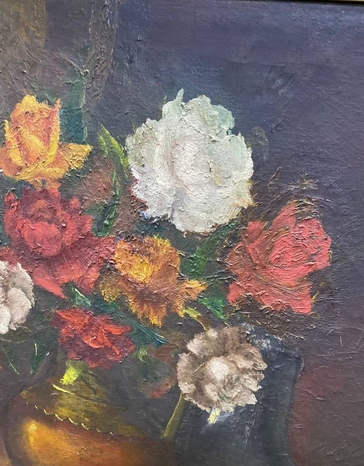 Купить Старинная картина с цветами