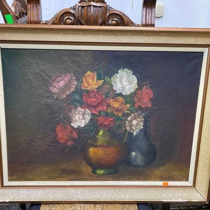 Купить Старинная картина с цветами