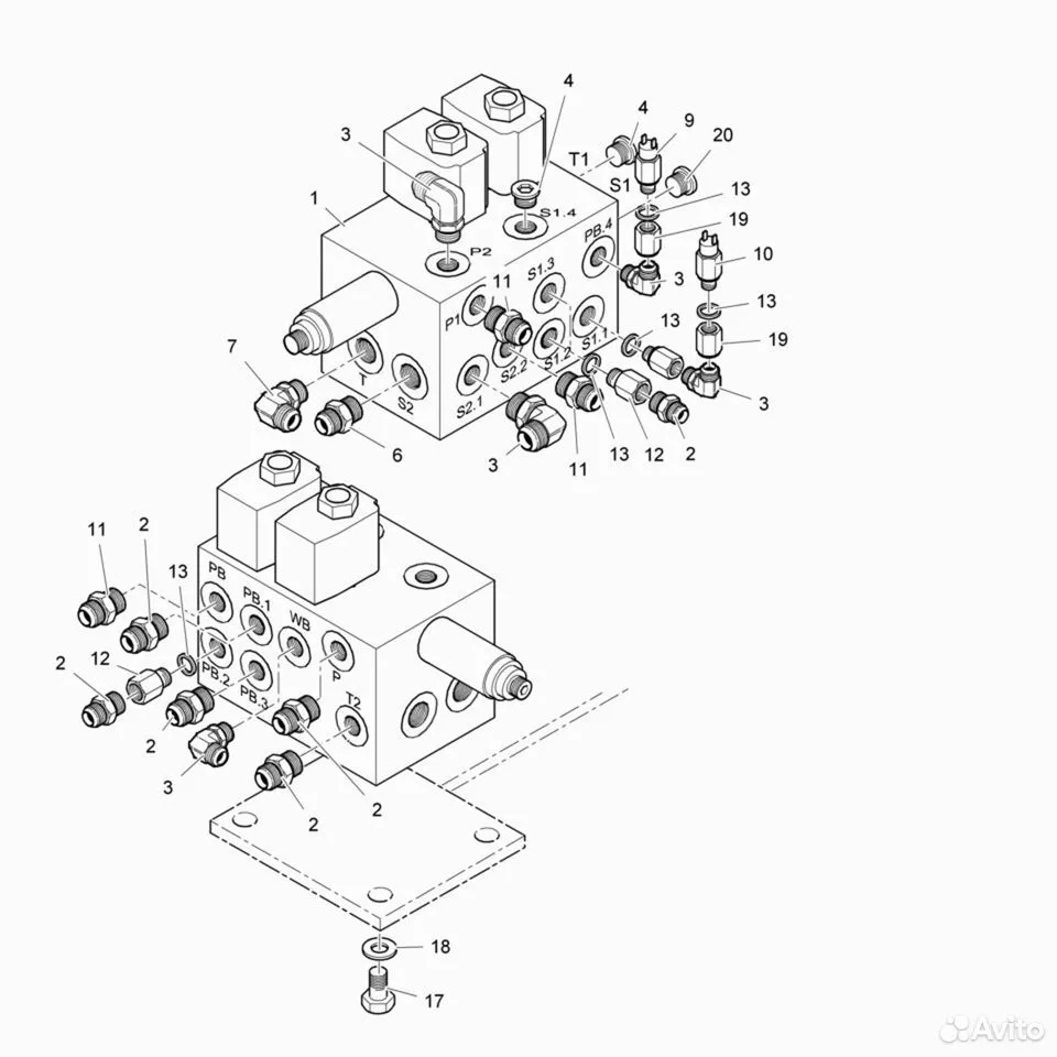 Купить Реле давления 5080945 Komatsu Forest