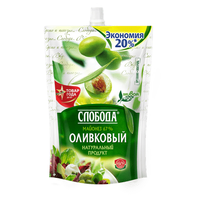 Купить МАЙОНЕЗ СЛОБОДА 67% ОЛИВКОВЫЙ 800 МЛ. доставка продуктов Тюмень . доставка продуктов в Тюмени . доставка фруктов Тюмень . доставка фруктов в Тю