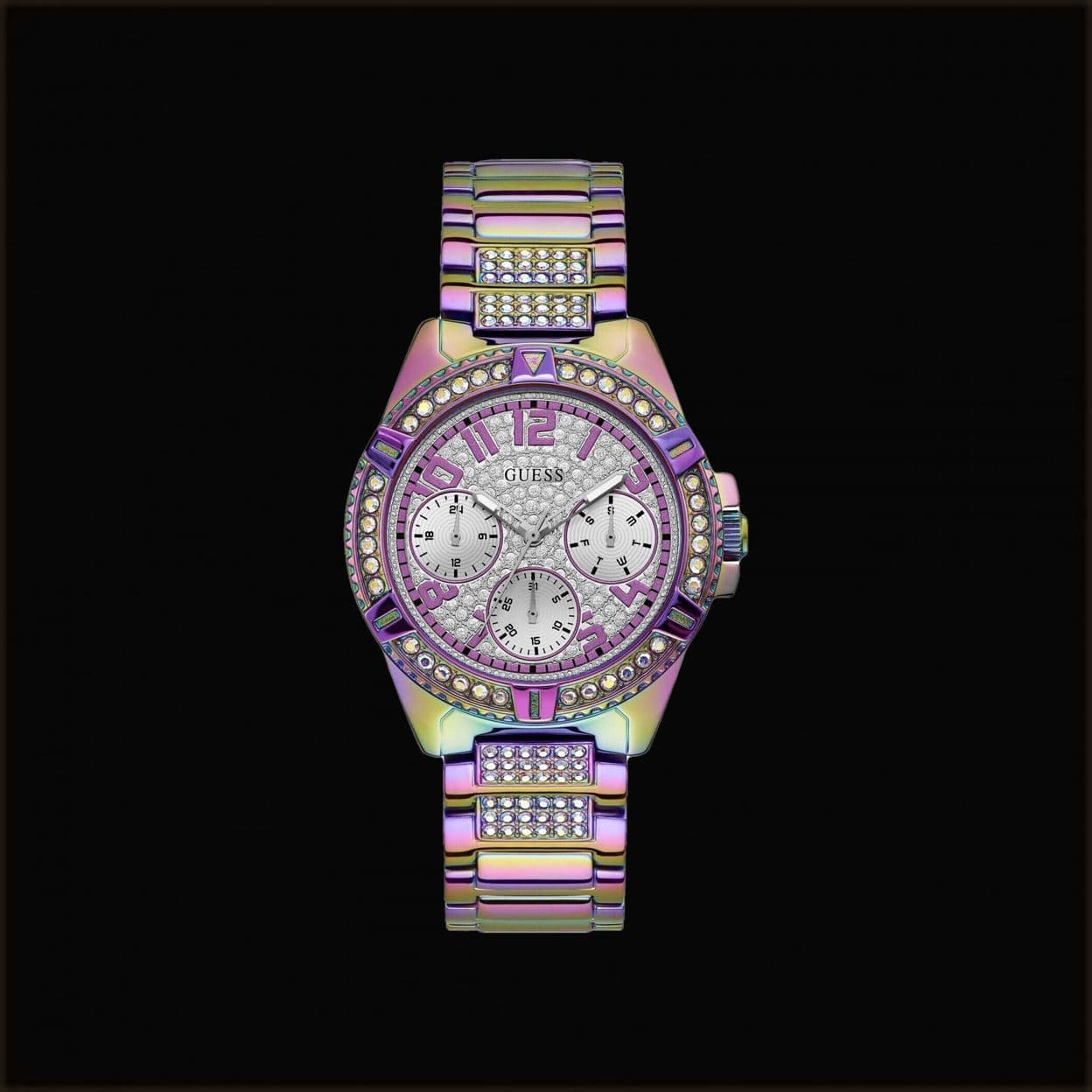 Купить Часы Guess Crystal Day-Date 24H GW0044L1