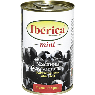 Купить IBERICA МАСЛИНЫ БЕЗ КОСТОЧКИ MINI 300 Г. доставка продуктов Тюмень . доставка продуктов в Тюмени . доставка фруктов Тюмень . доставка фруктов в