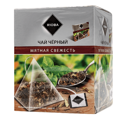 Купить RIOBA ЧАЙ ЧЕРНЫЙ МЯТНАЯ СВЕЖЕСТЬ 20 ШТ. X 2 Г. доставка продуктов Тюмень . доставка продуктов в Тюмени . доставка фруктов Тюмень . доставка фру