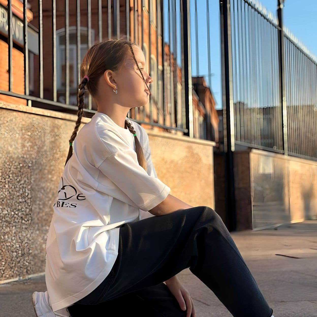 Купить Футболка oversize Positive Vibes