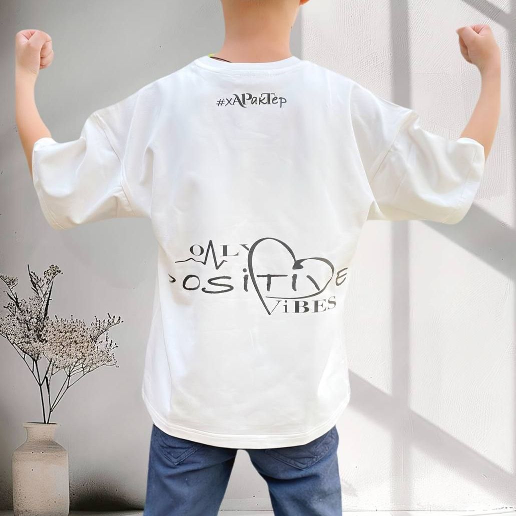 Купить Футболка oversize Positive Vibes