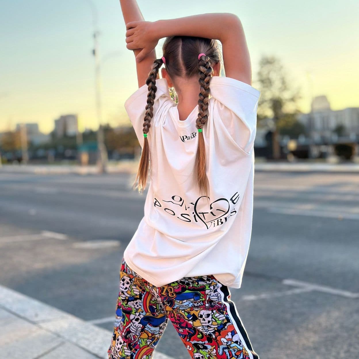 Купить Футболка oversize Positive Vibes