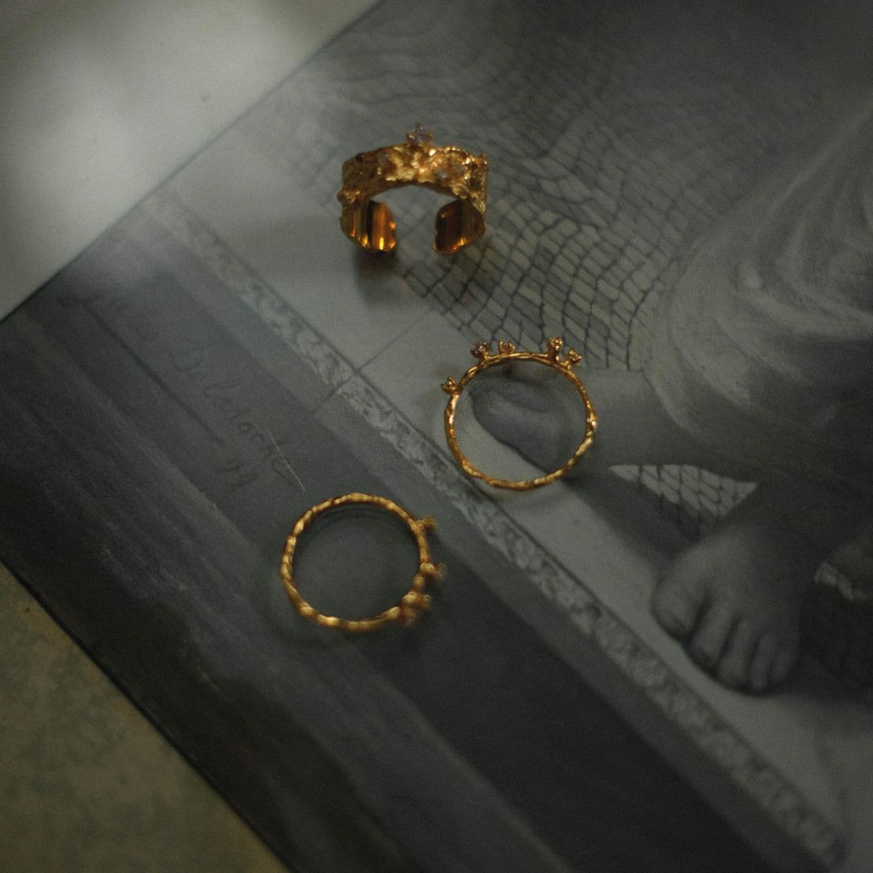 Купить Инсайт Кольцо безразмерное , позолота