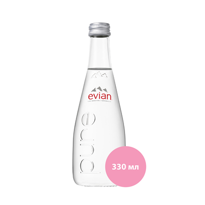 Купить ВОДА EVIAN МИНЕРАЛЬНАЯ СТОЛОВАЯ/ПИТЬЕВАЯ НЕГАЗИРОВАННАЯ СТЕКЛО 0,33 Л. доставка продуктов Тюмень . доставка продуктов в Тюмени . доставка фрукт