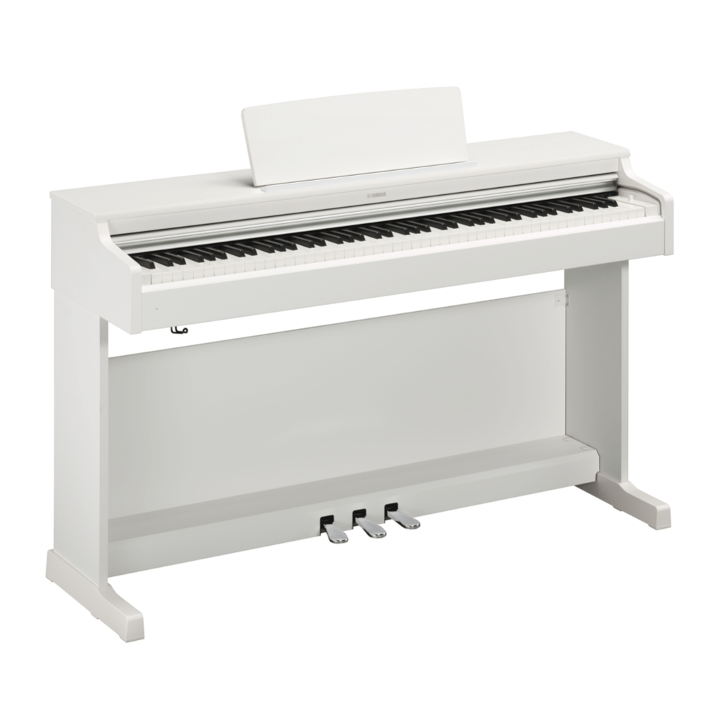 Купить Yamaha YDP-164WH Arius Цифровое фортепиано с клавиатурой GH3 и сэмплами концертного рояля Yamaha CFX. Цвет белый