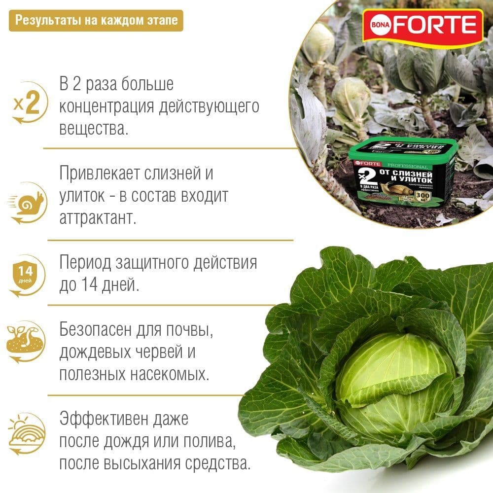 Купить Средство от слизней и улиток Bona Forte, гранулы, 500 мл (300 гр.)