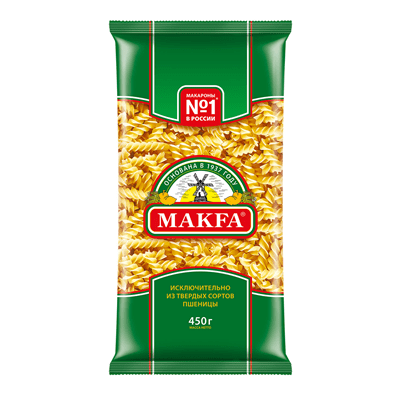 Купить МАКАРОННЫЕ ИЗДЕЛИЯ МАКФА СПИРАЛИ 450 Г. доставка продуктов Тюмень . доставка продуктов в Тюмени . доставка фруктов Тюмень . доставка фруктов в 