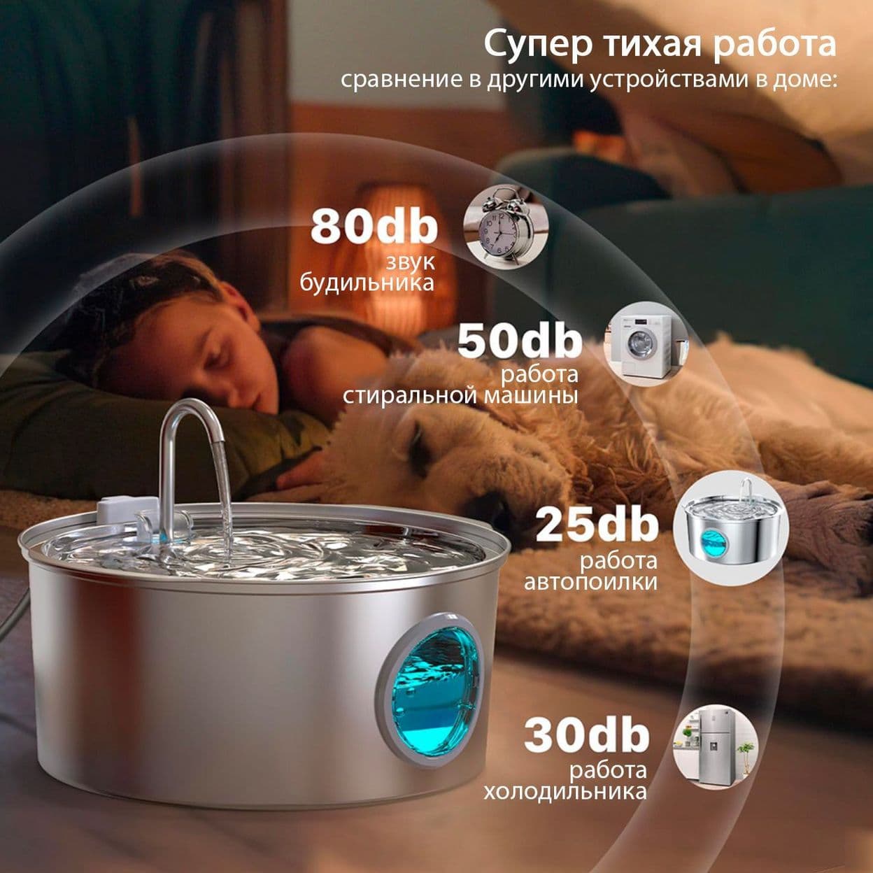 Купить Поилка металлическая большая 7L