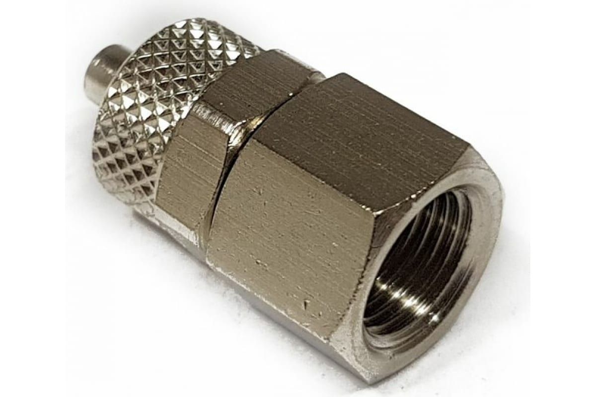 Купить Фитинг прямой 6мм с внутренней резьбой М10x1 (гайка) 1463 6/4-М10х1